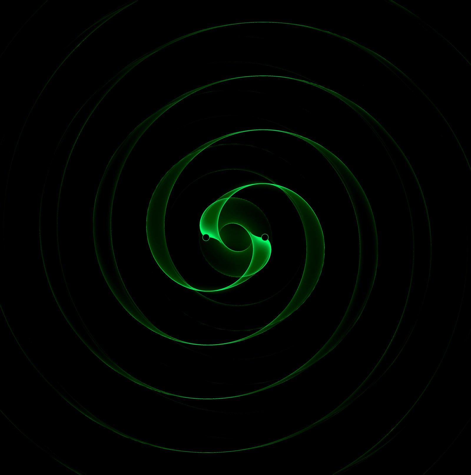 Spiral density structure in a retrograde circumbinary disk.